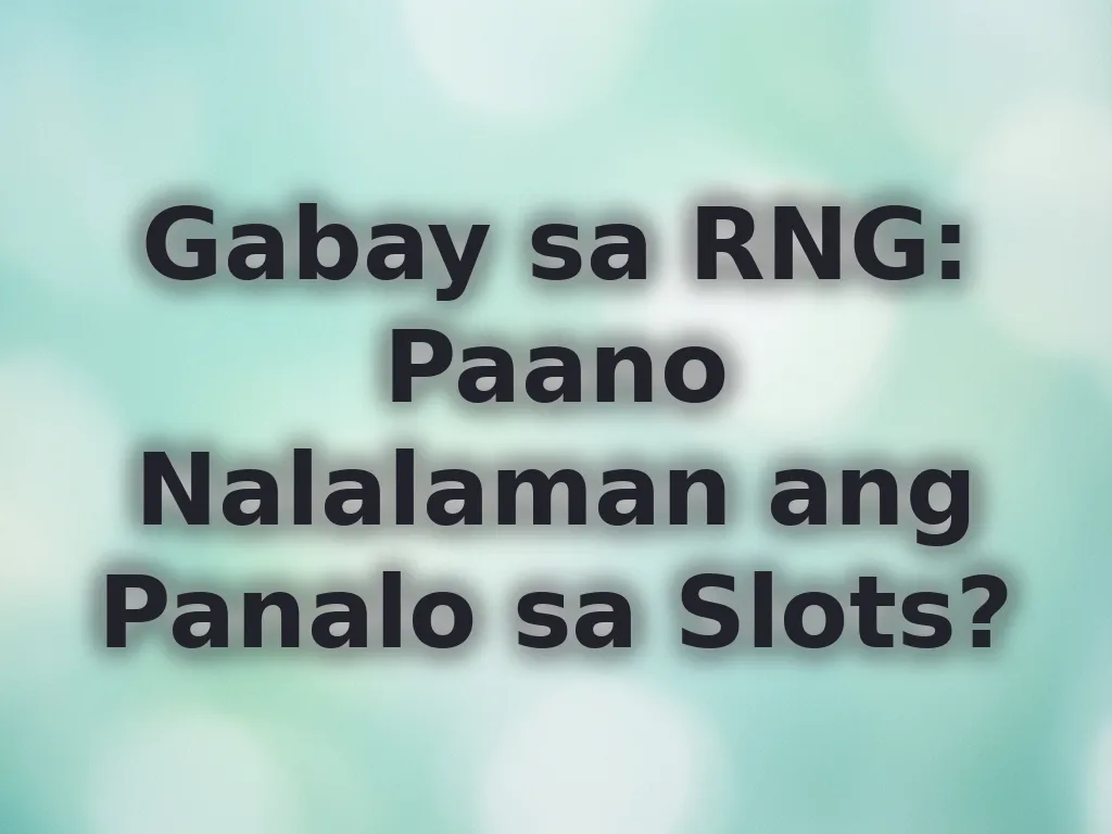 Gabay sa RNG